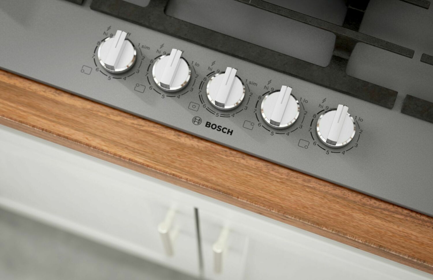 Bosch NGMP677UC Benchmark® Gas Cooktop 36'' Hard Glass, Dark Silver Ngmp677Uc
