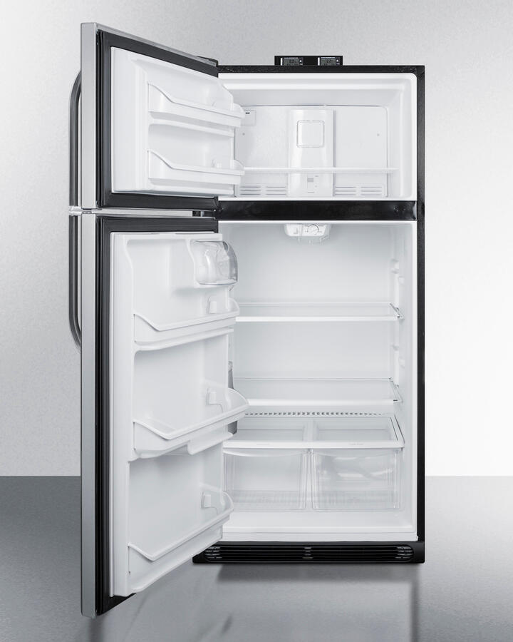 Summit BKRF18PLLHD 18 Cu.Ft. Break Room Refrigerator-Freezer With Factory-Installed Nist Calibrated Alarm/Thermometers