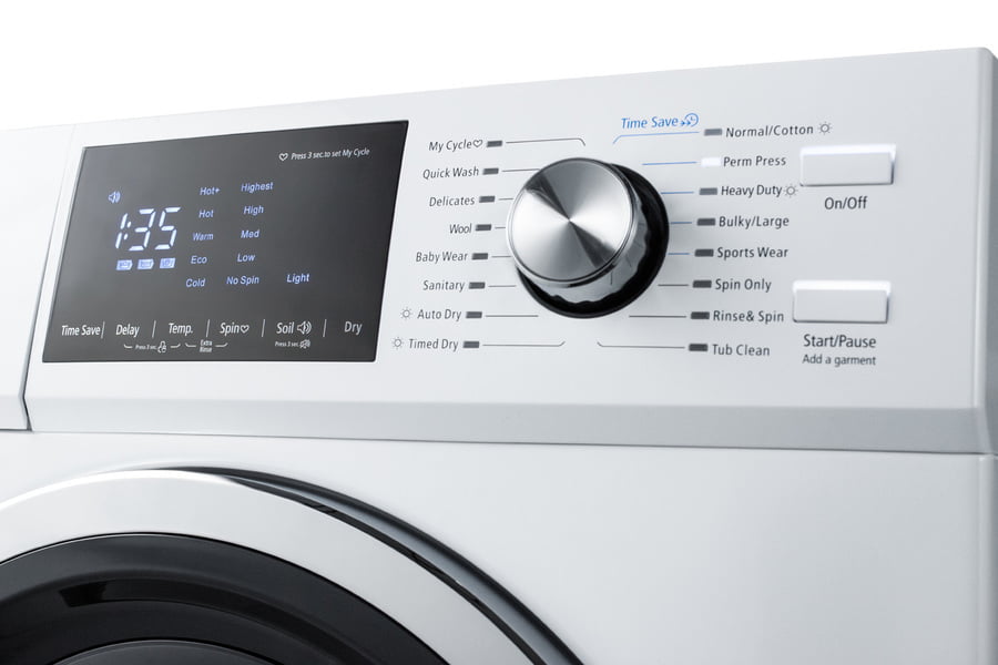 Summit SPWD2202W 24" Wide 115V Electric Washer/Dryer Combo