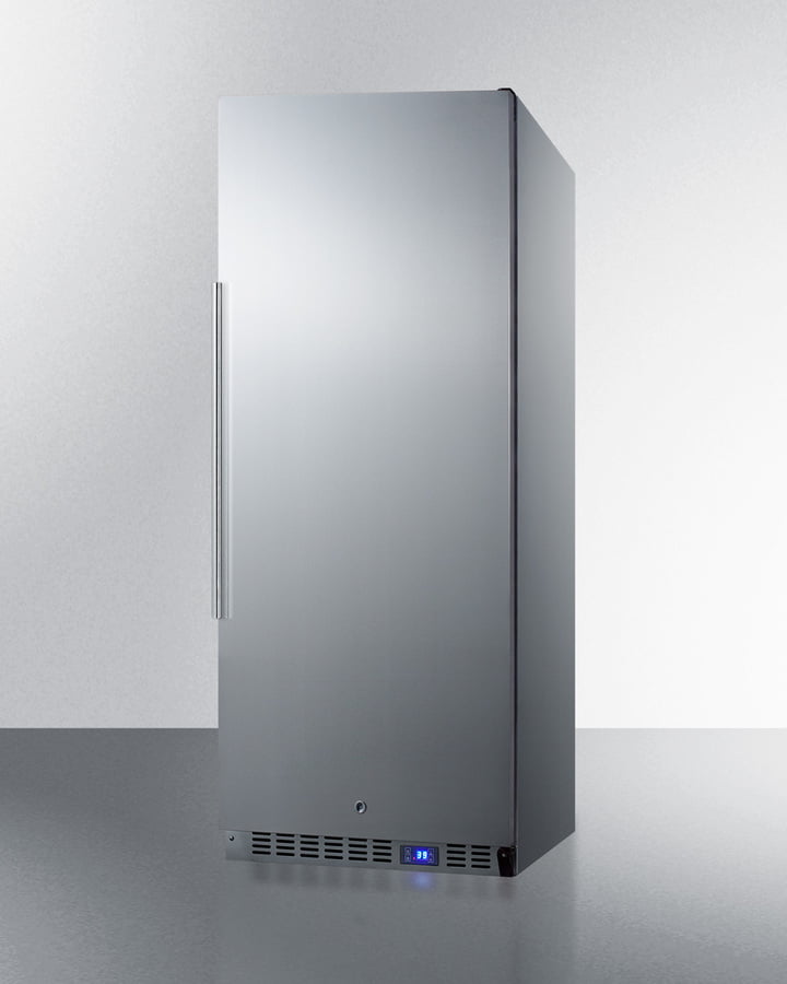 Summit FFAR121SS 10.1 Cu.Ft. Commercial All-Refrigerator With Stainless Steel Interior And Exterior, Digital Thermostat, Lock, And Automatic Defrost Operation
