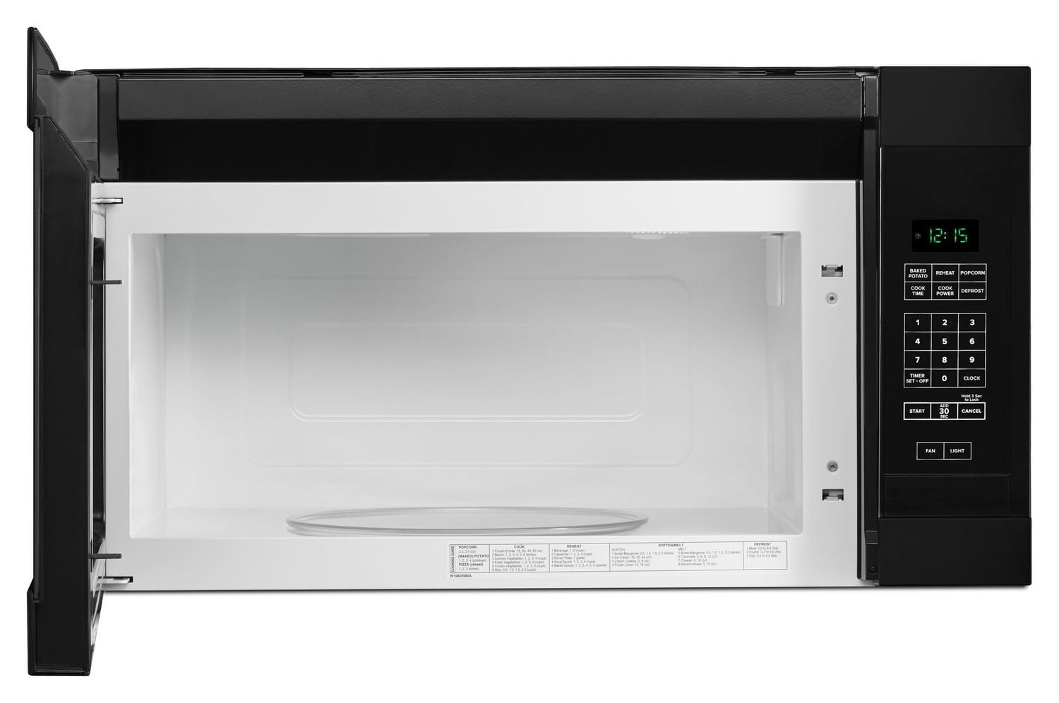 Amana AMV2307PFB 1.6 Cu. Ft. over-The-Range Microwave With Add 0:30 Seconds Black
