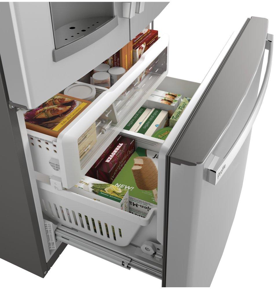 Ge Appliances PFE28KYNFS Ge Profile™ Series Energy Star® 27.7 Cu. Ft. Fingerprint Resistant French-Door Refrigerator With Hands-Free Autofill
