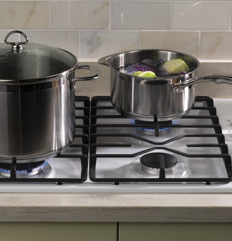Ge Appliances JGP3030DLWW Ge® 30" Built-In Gas Cooktop With Dishwasher-Safe Grates