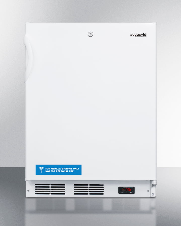 Summit VT65ML7ADA Commercial Freestanding Medical All-Freezer Capable Of -25 C Operation, With Removable Basket Drawers, Lock, And 32 Height For Ada Counters