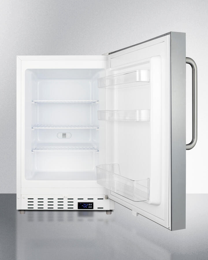 Summit ALFZ36SSTB 20" Wide Built-In All-Freezer, Ada Compliant
