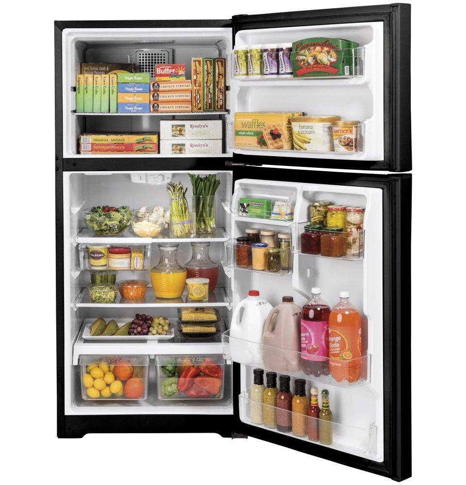 Ge Appliances GTE19JTNRBB Ge® Energy Star® 19.2 Cu. Ft. Top-Freezer Refrigerator