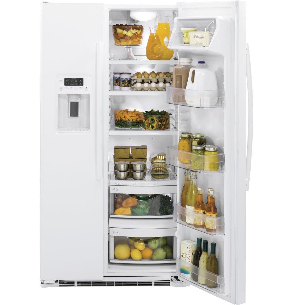 Ge Appliances GZS22DGJWW Ge® 21.9 Cu. Ft. Counter-Depth Side-By-Side Refrigerator
