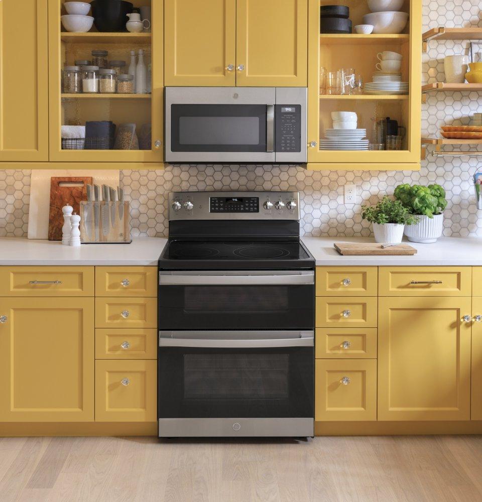 Ge Appliances JVM6175YKFS Ge® 1.7 Cu. Ft. Over-The-Range Sensor Fingerprint Resistant Microwave Oven