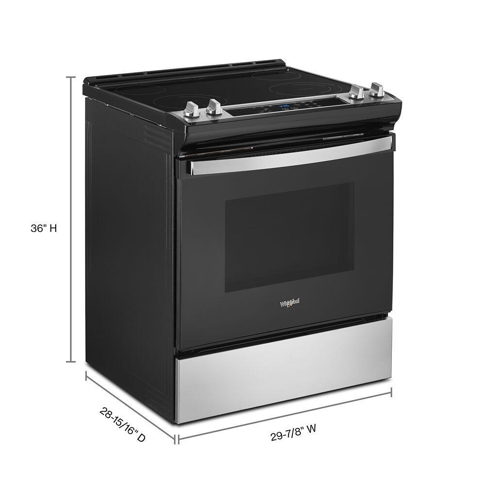 Whirlpool WEE515S0LS 4.8 Cu. Ft. Whirlpool® Electric Range With Frozen Bake™ Technology