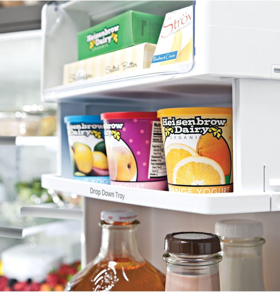 Ge Appliances PYE22KBLTS Ge Profile™ Series Energy Star® 22.1 Cu. Ft. Counter-Depth French-Door Refrigerator With Hands-Free Autofill