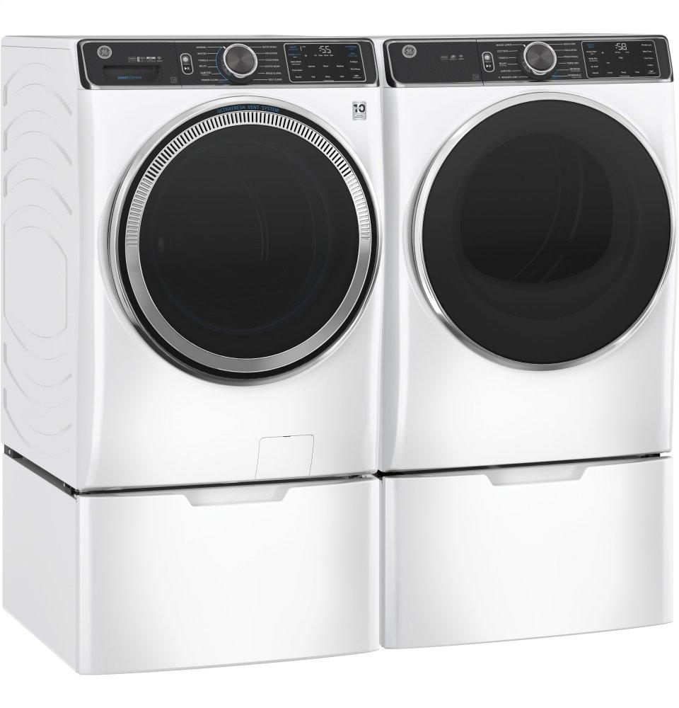 Ge Appliances GFD85GSSNWW Ge® 7.8 Cu. Ft. Capacity Smart Front Load Gas Dryer With Steam And Sanitize Cycle