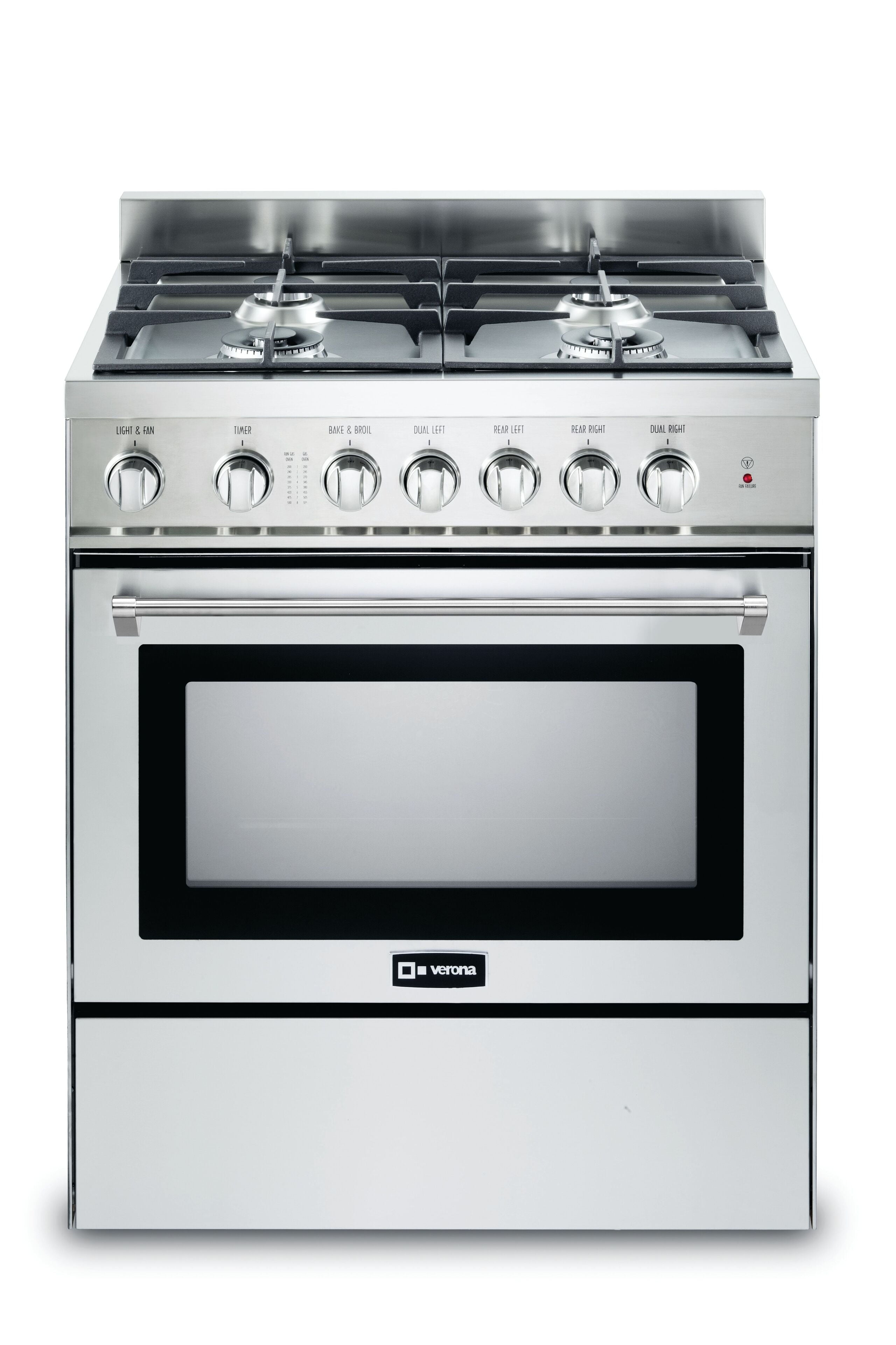 Verona VEFSGG304NSS Stainless Steel 30" Gas Range