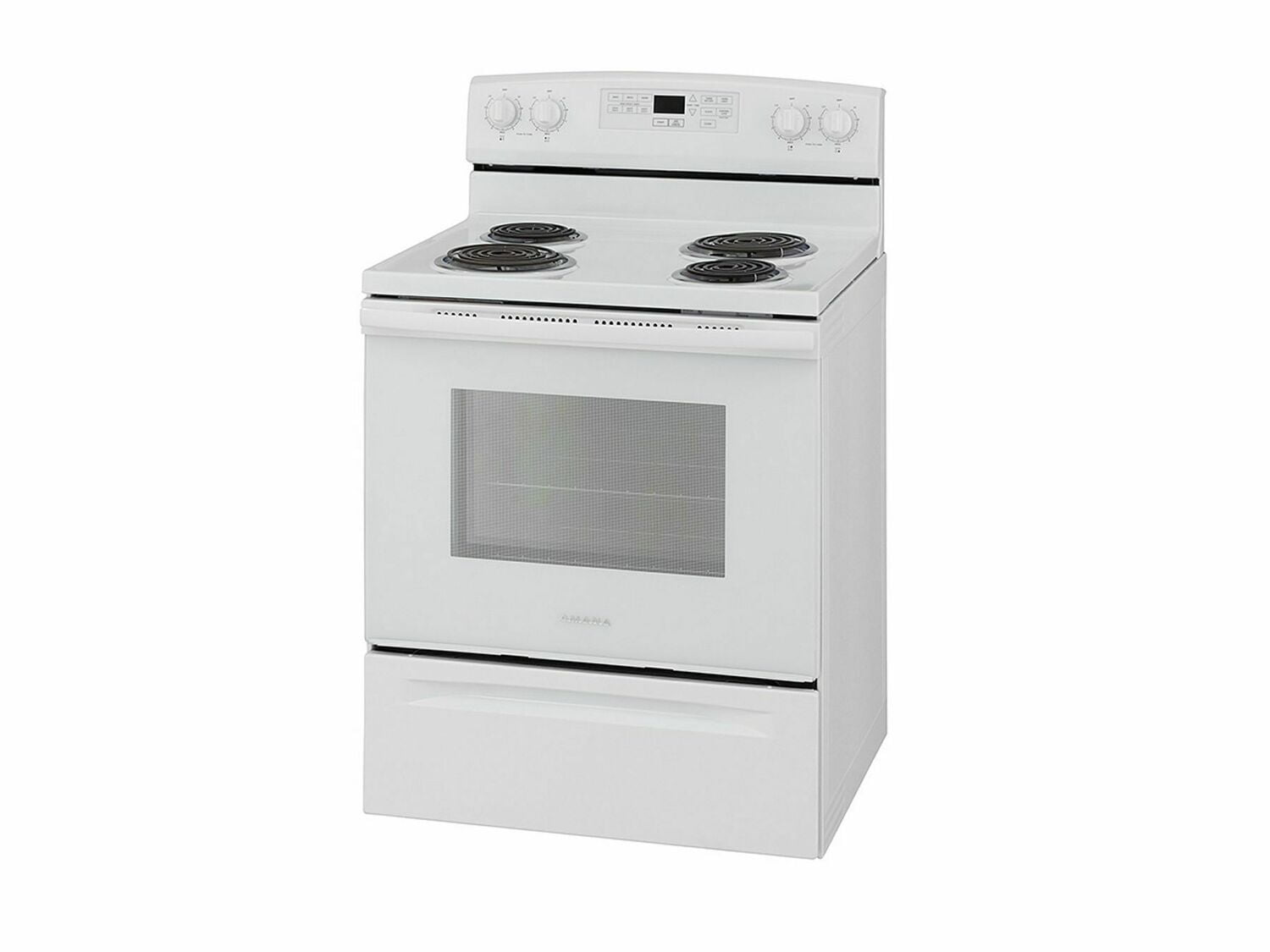 Amana ACR4503SFW 30-Inch Electric Range With Self-Clean Option - White