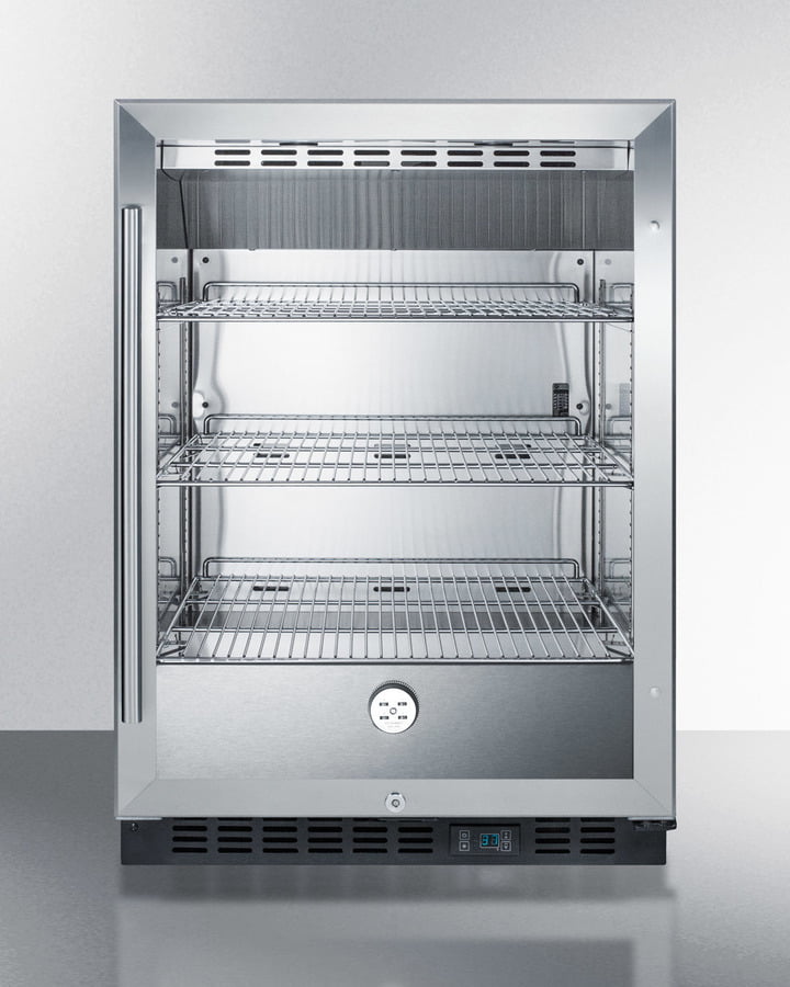 Summit SCR610BLCSS Built-In Undercounter Commercial Beverage Center With Ss Interior And Wrapped Cabinet