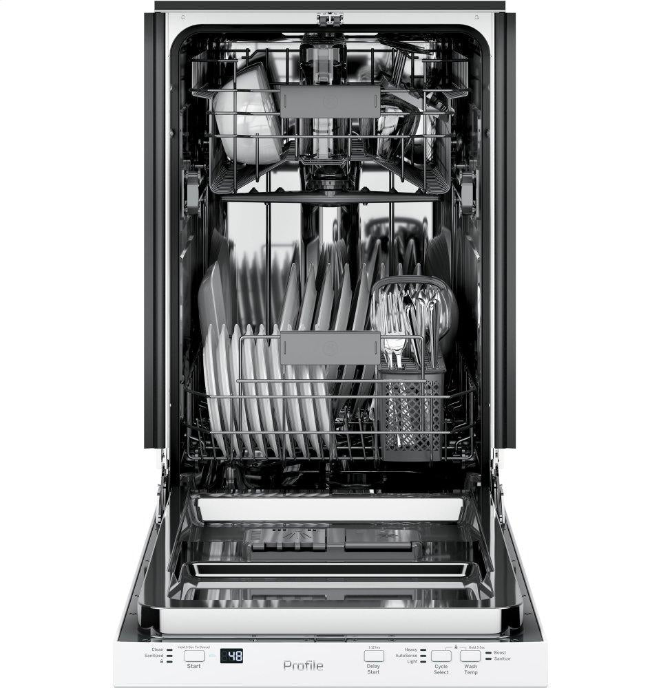 Ge Appliances PDT145SGLWW Ge Profile™ 18" Ada Compliant Stainless Steel Interior Dishwasher With Sanitize Cycle