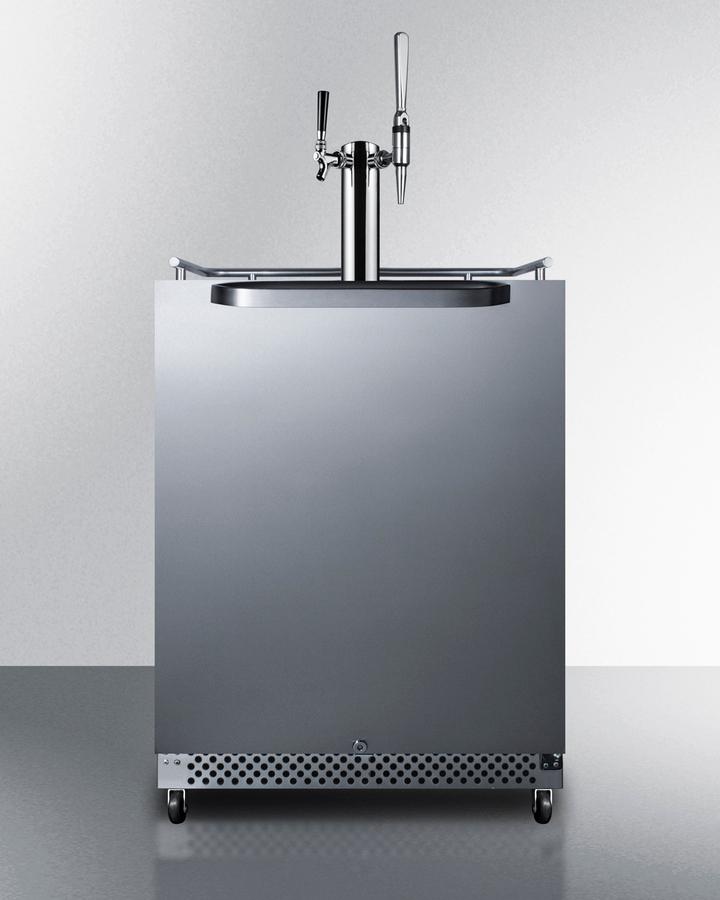 Summit SBC696OSCMTWIN 24" Wide Built-In Outdoor Cold Brew/Nitro Coffee Kegerator