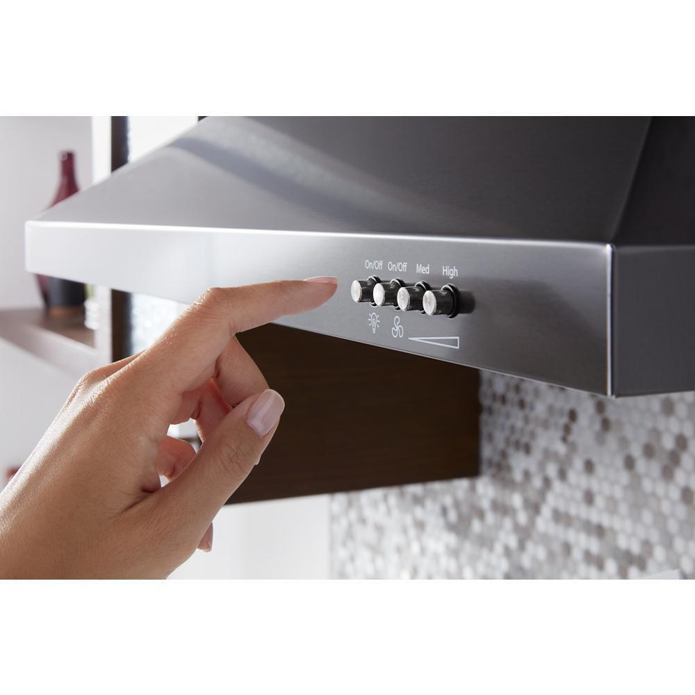 Maytag WVW53UC0HV 30" Contemporary Black Stainless Wall Mount Range Hood