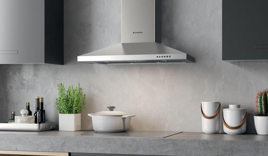 Faber DAMA30SSV2 30" Pyramid Shape Wall Hood With Variable Air Management