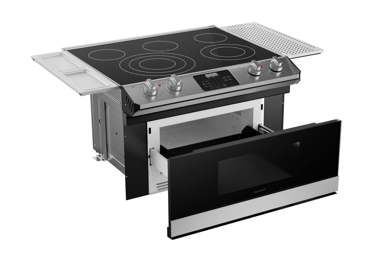 Sharp STR3065HS Smart Radiant Rangetop With Microwave Drawer Oven