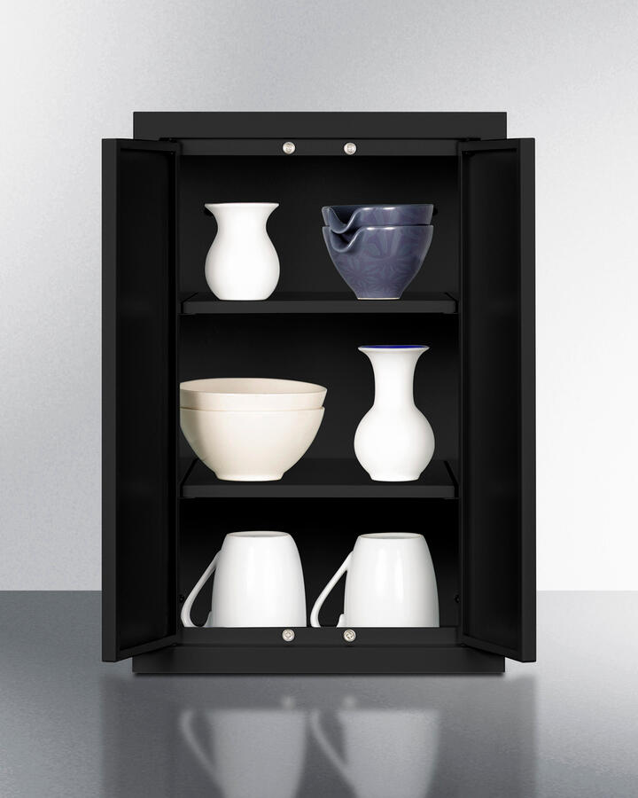 Summit CAB12TALLBLK 12" Wide Wall Cabinet