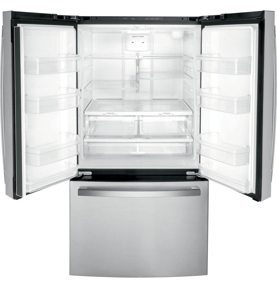 Ge Appliances GNE27JYMFS Ge® Energy Star® 27.0 Cu. Ft. Fingerprint Resistant French-Door Refrigerator
