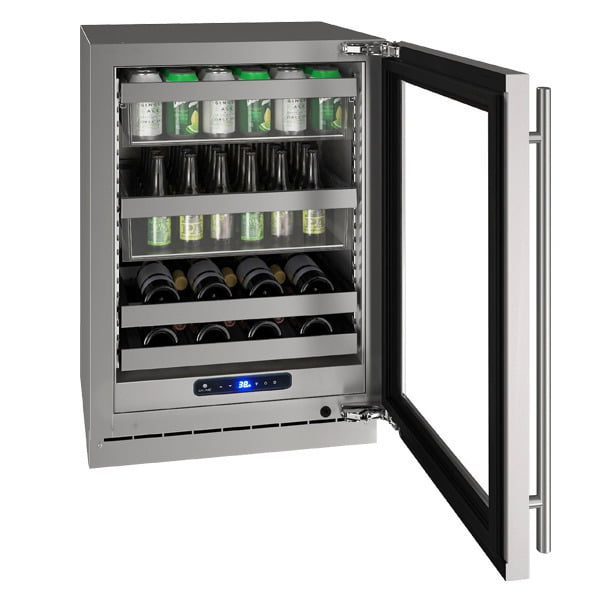 U-Line UHBV524SG51A Hbv524 24" Beverage Center With Stainless Frame Finish And Left-Hand Hinge Door Swing (115 V/60 Hz Volts /60 Hz Hz)