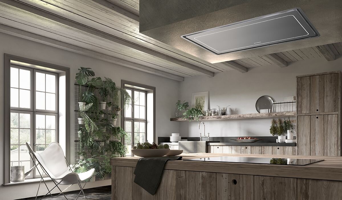Faber HILTIS36SSNB 36" Ceiling Mount Stainless Steel Island Hood