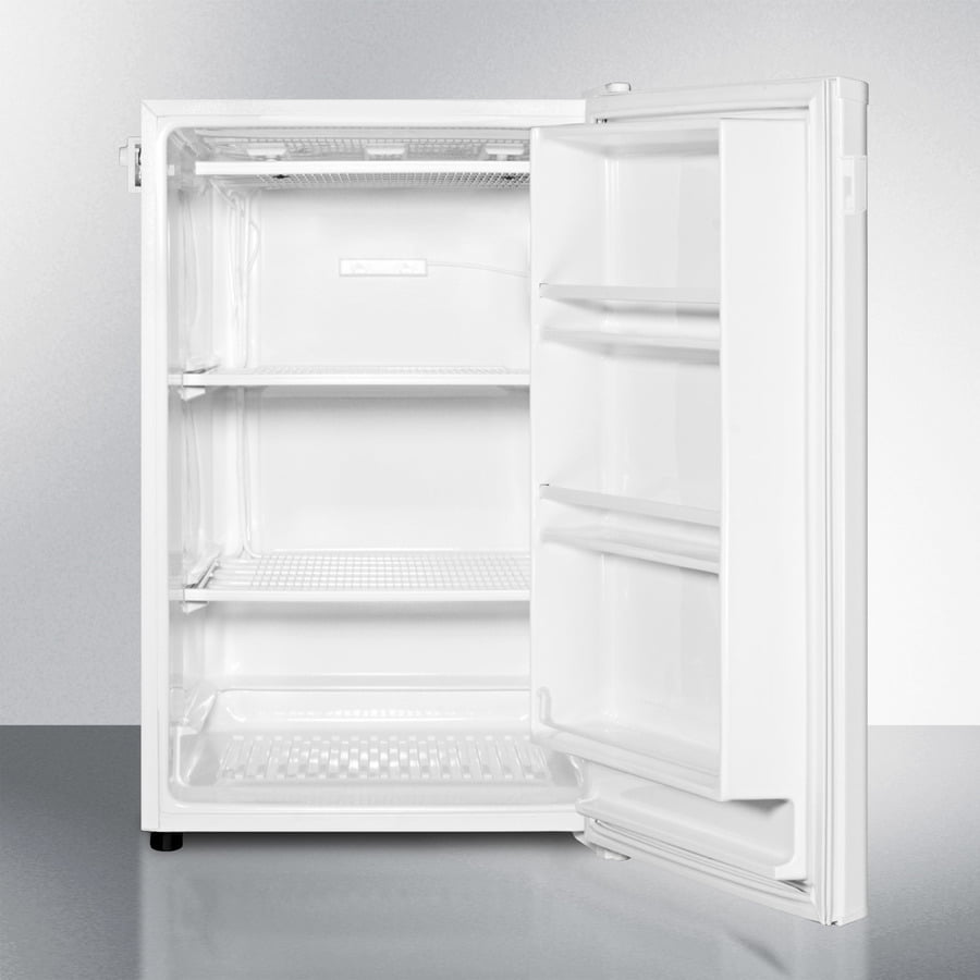 Summit FS603L Slim Counter Height Manual Defrost All-Freezer With 5 Cu.Ft. Capacity And Side-Mounted Lock; Replaces Fs60Ml