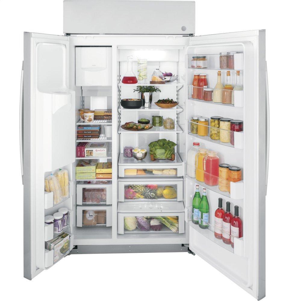 Ge Appliances PSB42YSRSS Ge Profile™ Series 42" Smart Built-In Side-By-Side Refrigerator With Dispenser