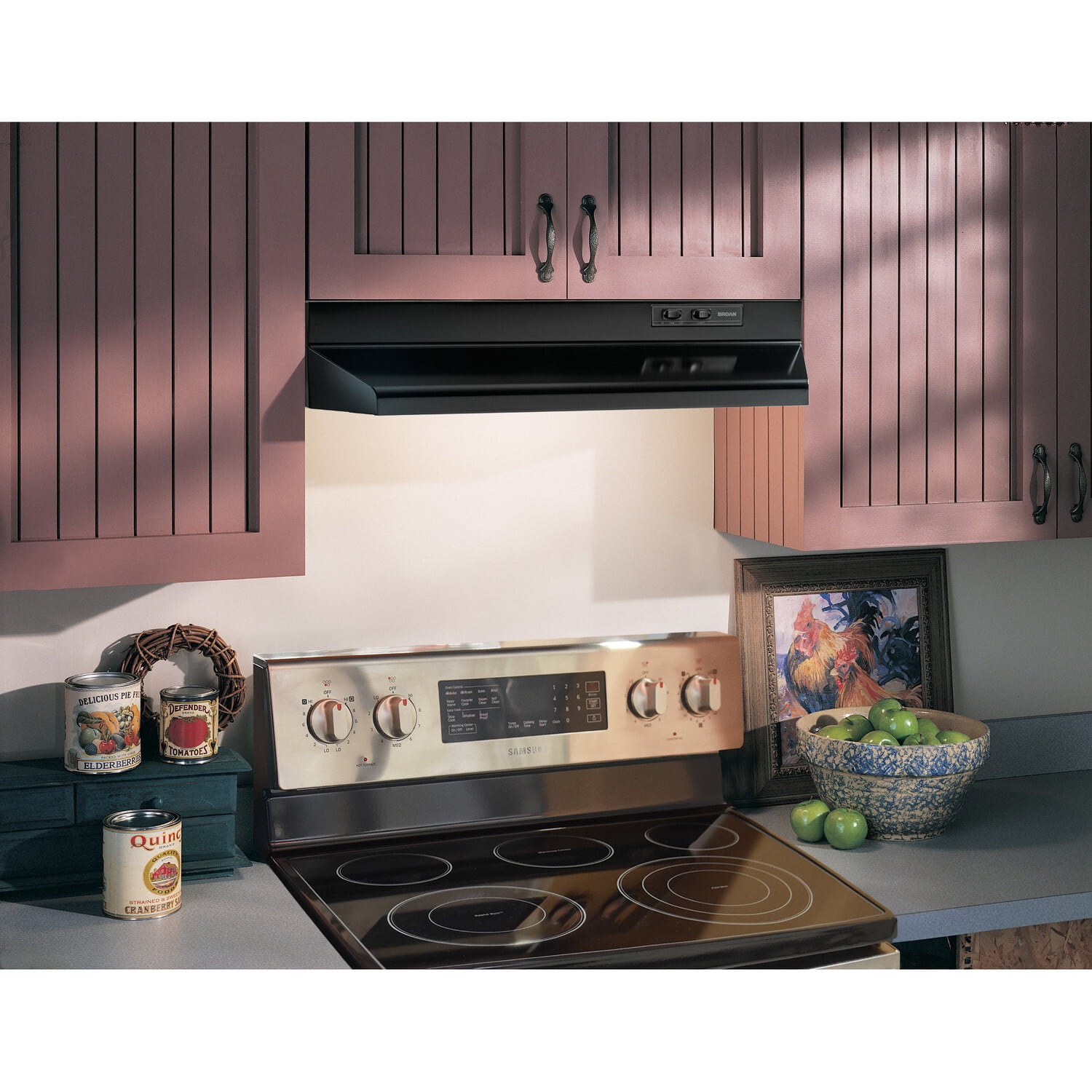 Broan 403023 Broan® 30-Inch Ducted Under-Cabinet Range Hood, 160 Cfm, Black