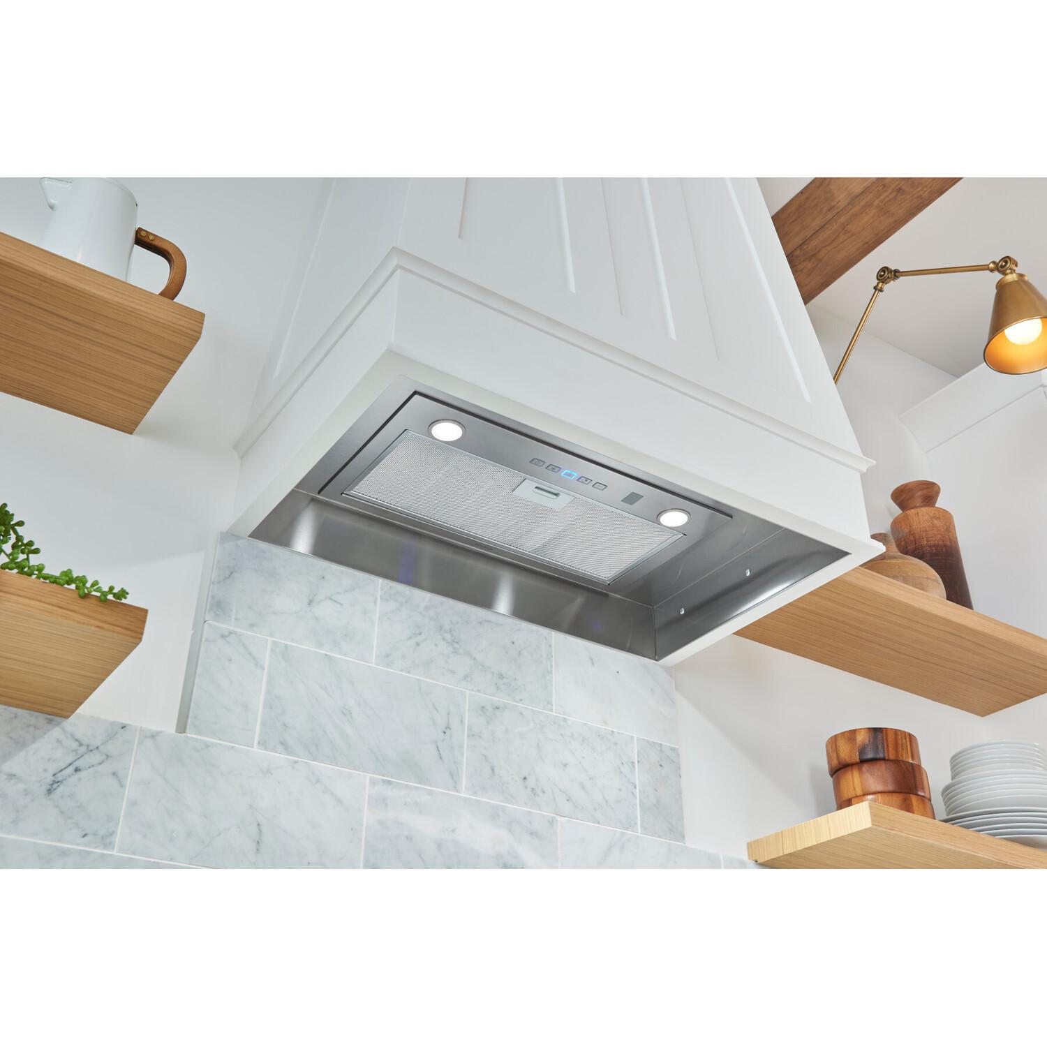 Broan PM400SSV Broan® 21-Inch Custom Range Hood Insert W/ Voice Control & Easy Install System, 450 Max Blower Cfm, Stainless Steel