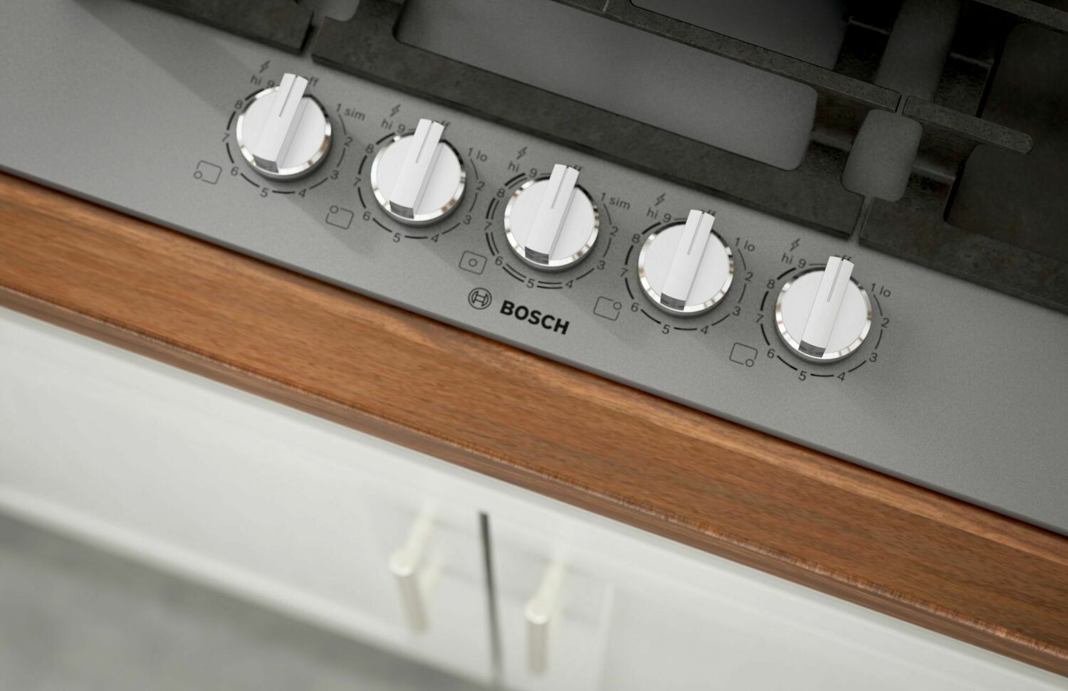 Bosch NGMP077UC Benchmark® Gas Cooktop 30'' Hard Glass, Dark Silver Ngmp077Uc