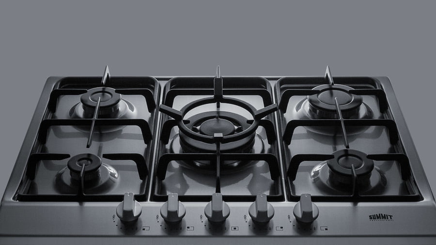Summit GC527SSTK30 30" Wide 5-Burner Gas Cooktop