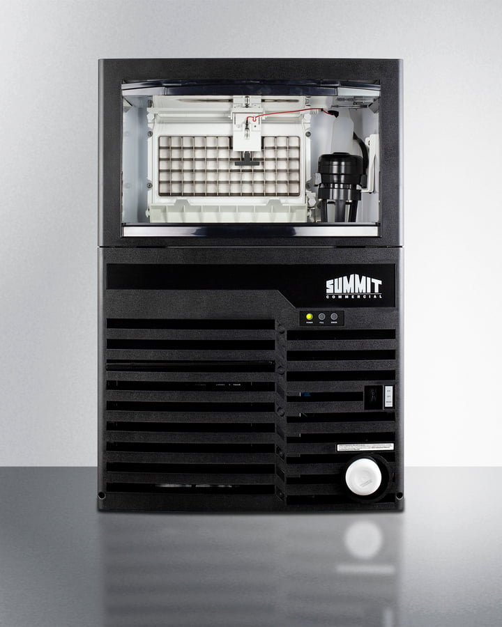 Summit BIM100 Commercially Listed Clear Icemaker With 100 Lb. Ice Production Capacity For Built-In Or Freestanding Use