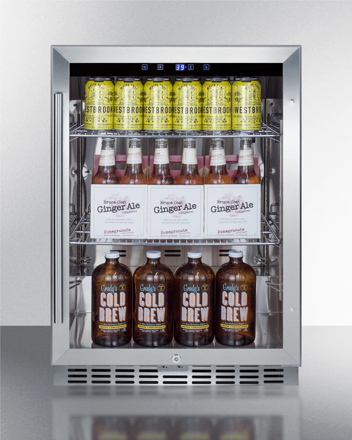 Summit SCR611GLOS 24" Wide Outdoor Beverage Center