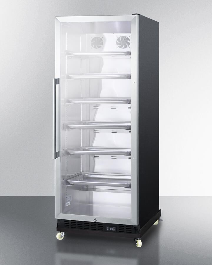 Summit SCR1156RI 24" Wide Mini Reach-In Beverage Center With Dolly