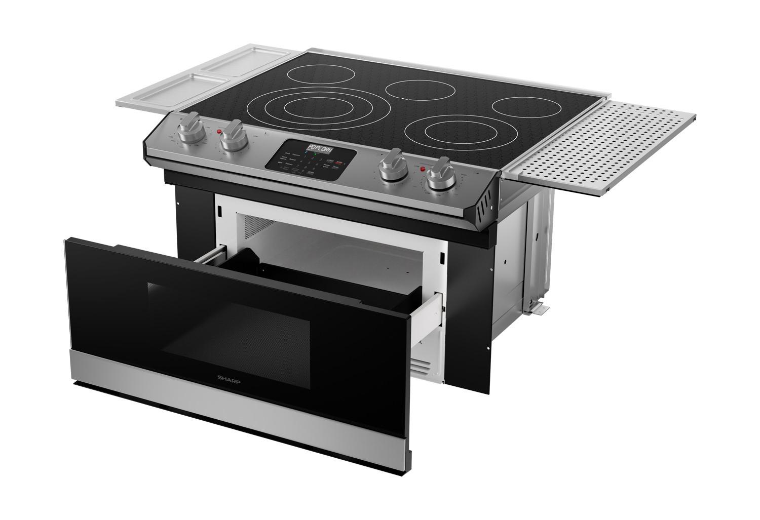 Sharp STR3065HS Smart Radiant Rangetop With Microwave Drawer Oven