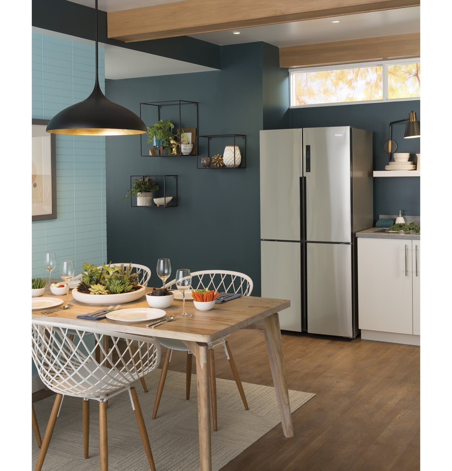 Haier HRQ16N3BGS 16.4 Cu. Ft. Quad Door Refrigerator