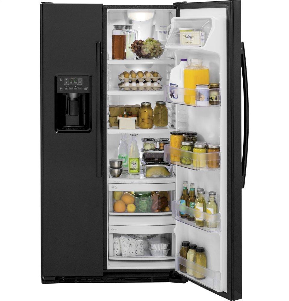 Ge Appliances GZS22DGJBB Ge® 21.9 Cu. Ft. Counter-Depth Side-By-Side Refrigerator