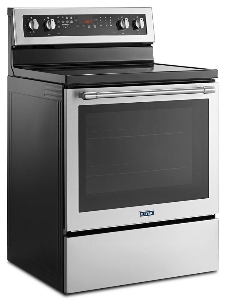 Maytag MER8800FZ 30-Inch Wide Electric Range With True Convection And Power Preheat - 6.4 Cu. Ft.