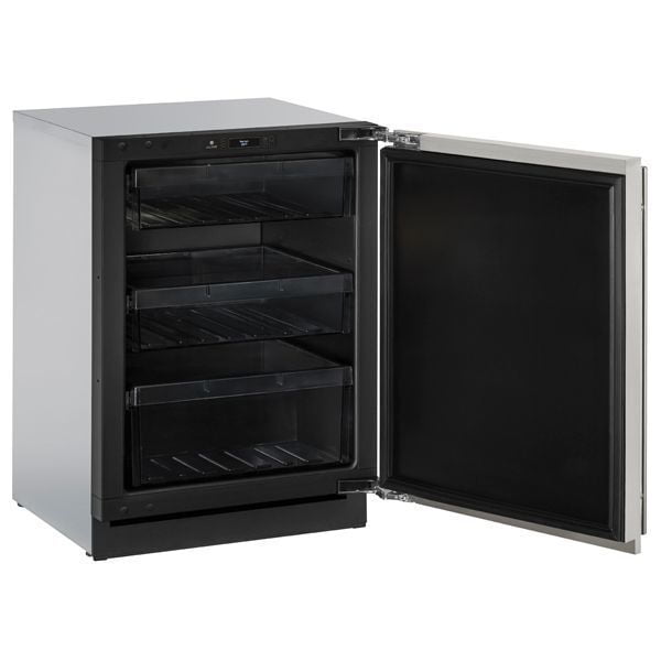 U-Line U3024RS00B 3024R 24" Refrigerator With Stainless Solid Finish And Field Reversible Door Swing (115 V/60 Hz Volts /60 Hz Hz)