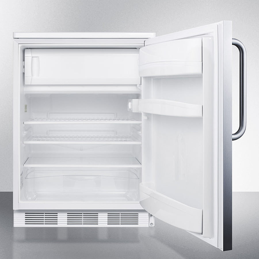 Summit CT66LWSSTB 24" Wide Refrigerator-Freezer