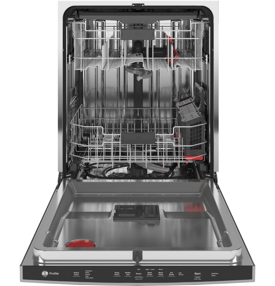 Ge Appliances PDP715SYNFS Ge Profile™ Fingerprint Resistant Top Control With Stainless Steel Interior Dishwasher With Sanitize Cycle & Dry Boost With Fan Assist