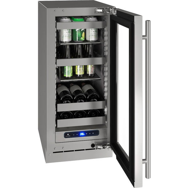 U-Line UHBV515SG41A Hbv515 15" Beverage Center With Stainless Frame Finish And Right-Hand Hinge Door Swing (115 V/60 Hz Volts /60 Hz Hz)