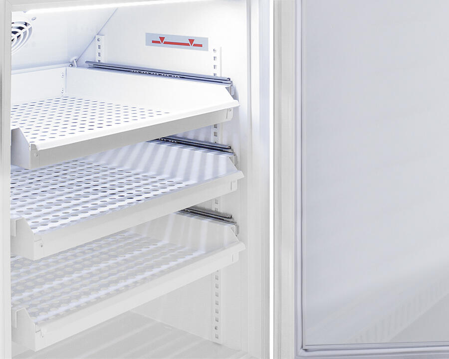 Summit ARS8PVDR Performance Series Pharma-Vac 8 Cu.Ft. Upright All-Refrigerator For Vaccine Storage With Four Ventilated Removable Drawers, Antimicrobial Silver-Ion Handle, And A Hospital Grade Cord With 'Green Dot' Plug