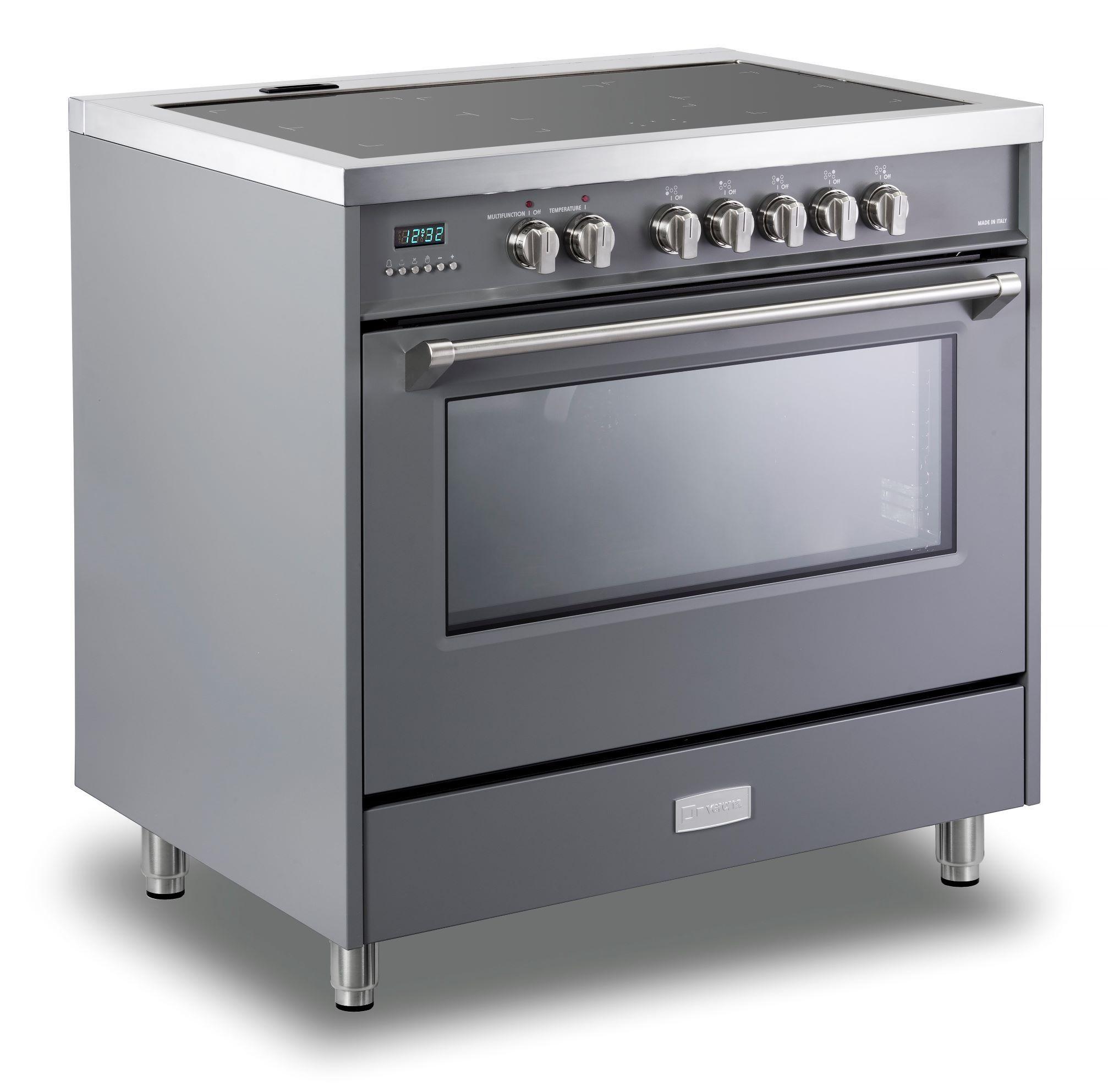 Verona VDFSIE365SG Slate Gray 36" Designer Induction Range