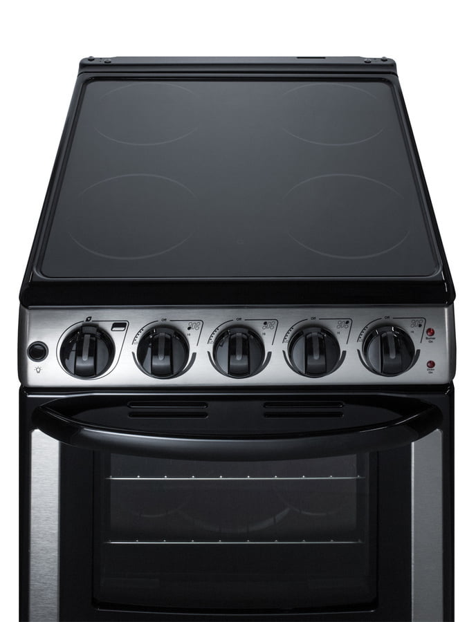 Summit REX2071SSRT 20" Wide Electric Smooth-Top Range