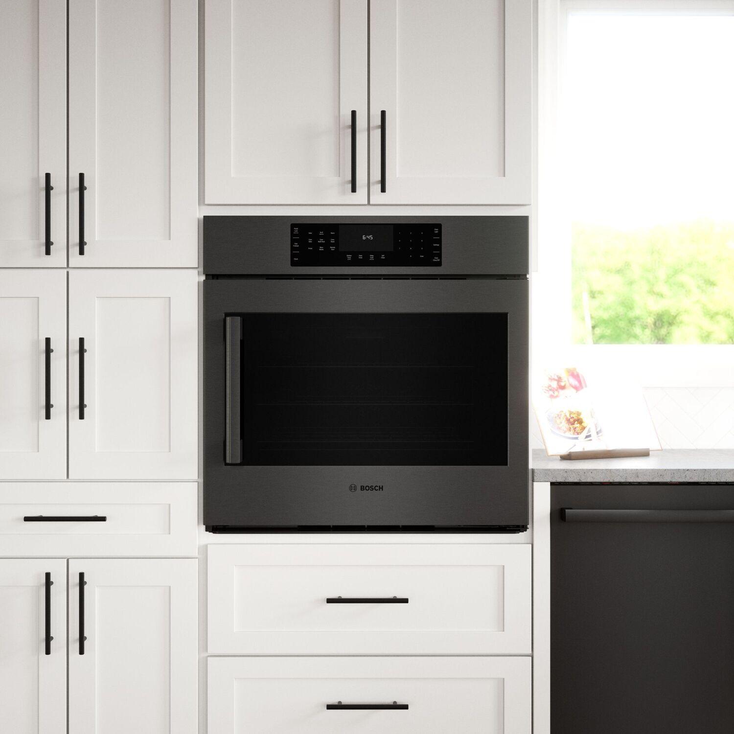 Bosch HBL8444RUC 800 Series Single Wall Oven 30'' Right Sideopening Door, Black Stainless Steel Hbl8444Ruc
