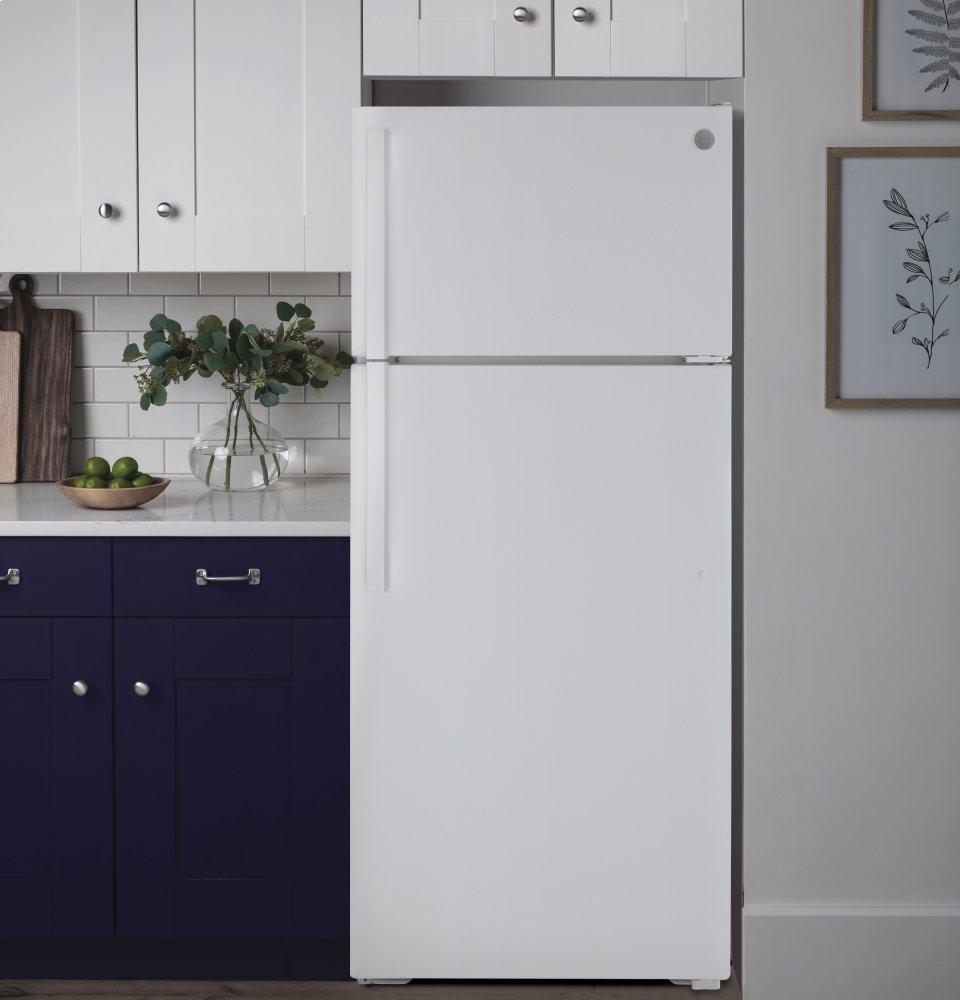 Ge Appliances GTE16DTNRWW Ge® Energy Star® 15.6 Cu. Ft. Top-Freezer Refrigerator
