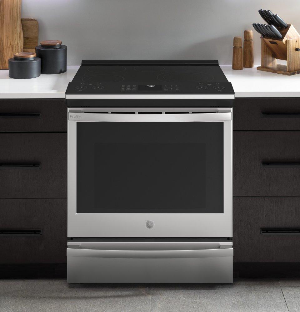 Ge Appliances PSS93YPFS Ge Profile™ 30" Smart Slide-In Electric Convection Fingerprint Resistant Range With No Preheat Air Fry